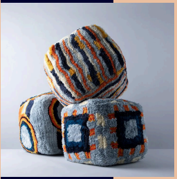 Premium Rug Poufs